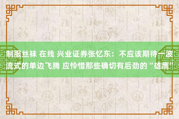 制服丝袜 在线 兴业证券张忆东：不应该期待一波流式的单边飞腾 应怜惜那些确切有后劲的“雄鹰”