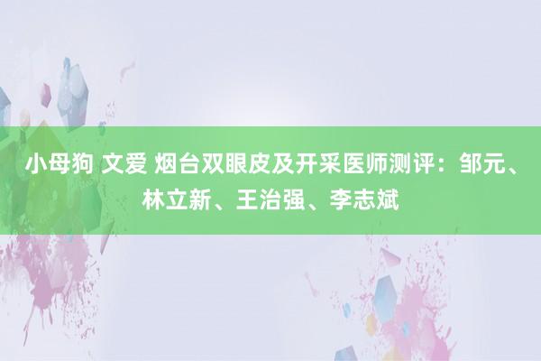 小母狗 文爱 烟台双眼皮及开采医师测评：邹元、林立新、王治强、李志斌