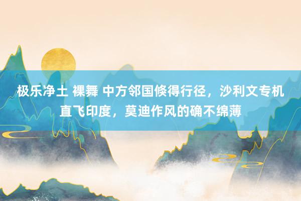 极乐净土 裸舞 中方邻国倏得行径，沙利文专机直飞印度，莫迪作风的确不绵薄