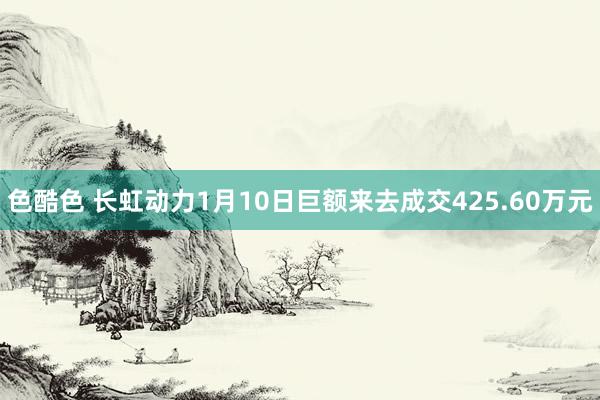 色酷色 长虹动力1月10日巨额来去成交425.60万元