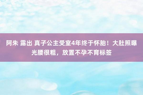 阿朱 露出 真子公主受室4年终于怀胎！大肚照曝光腰很粗，放置不孕不育标签