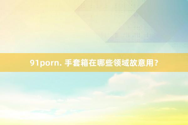 91porn. 手套箱在哪些领域故意用？