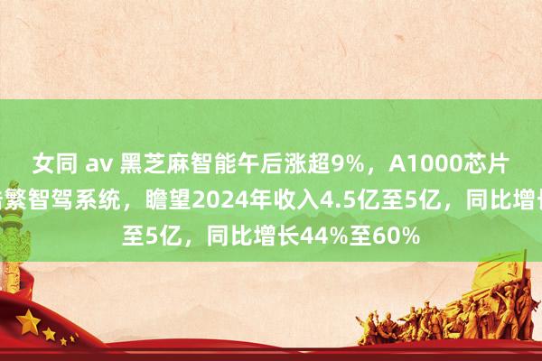女同 av 黑芝麻智能午后涨超9%，A1000芯片助力祥瑞沉浩繁智驾系统，瞻望2024年收入4.5亿至5亿，同比增长44%至60%