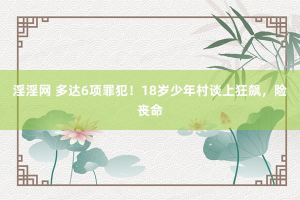 淫淫网 多达6项罪犯！18岁少年村谈上狂飙，险丧命